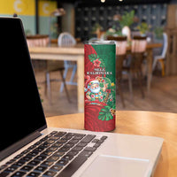 Hawaii Christmas Skinny Tumbler Mele Kalikimaka Funny Hawaiian Santa DT05 - Polynesian Pride