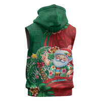 Hawaii Christmas Sleeveless Zip Hoodie Mele Kalikimaka Funny Hawaiian Santa DT05 - Polynesian Pride