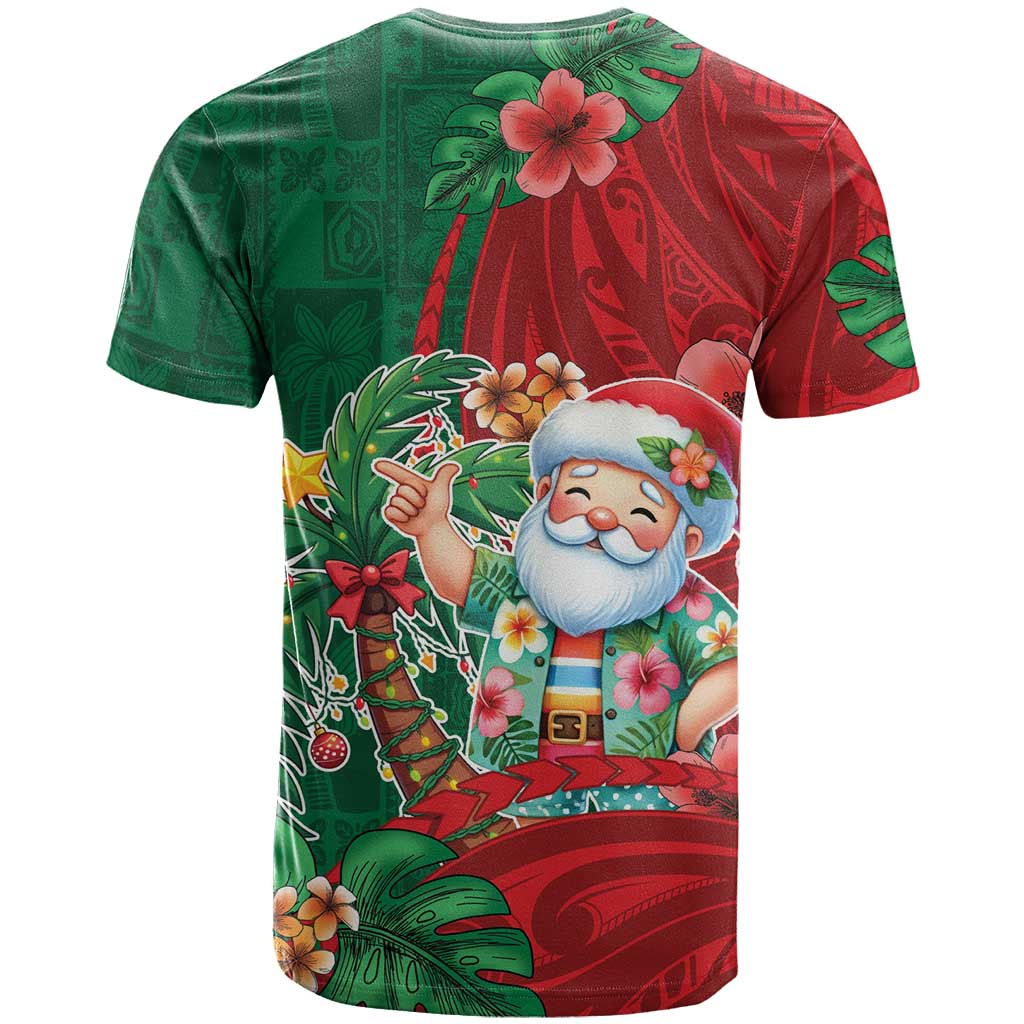 Hawaii Christmas T Shirt Mele Kalikimaka Funny Hawaiian Santa DT05 - Polynesian Pride