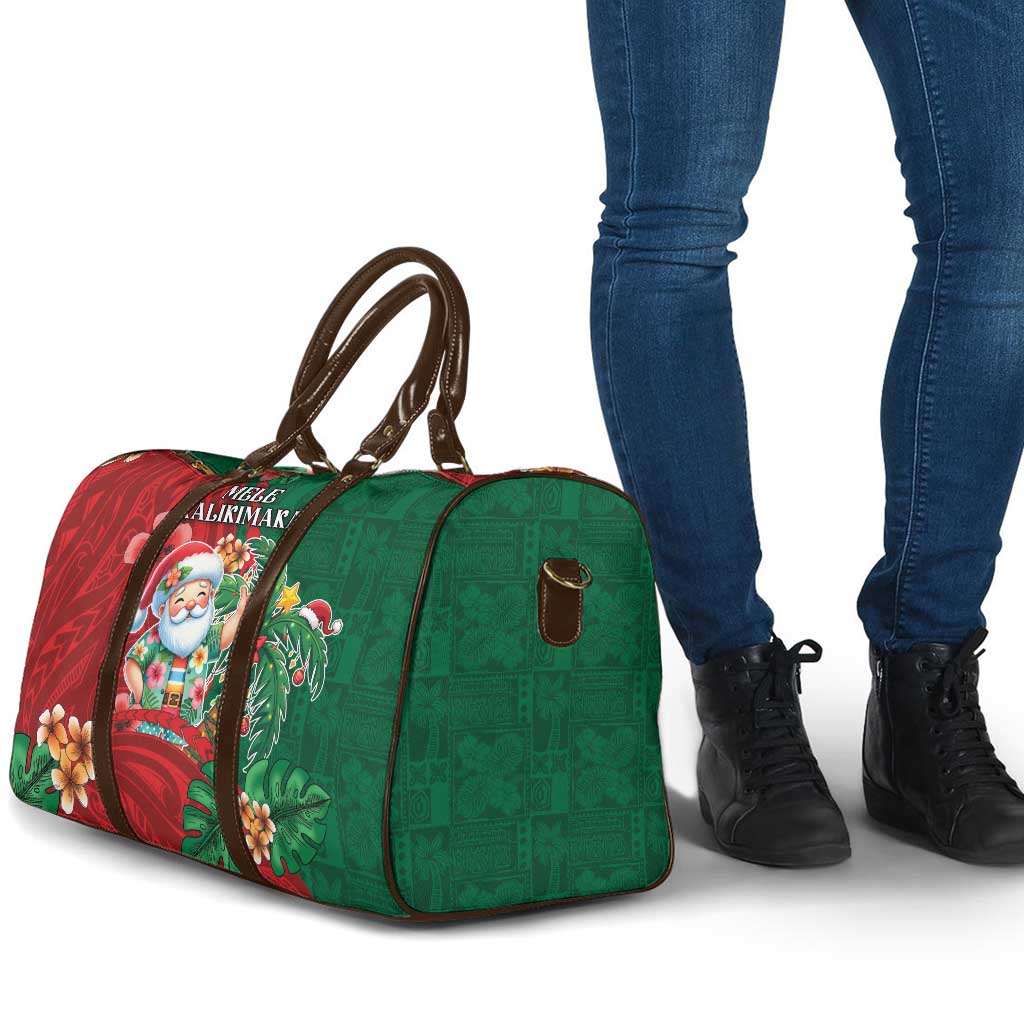 Hawaii Christmas Travel Bag Mele Kalikimaka Funny Hawaiian Santa - Polynesian Pride