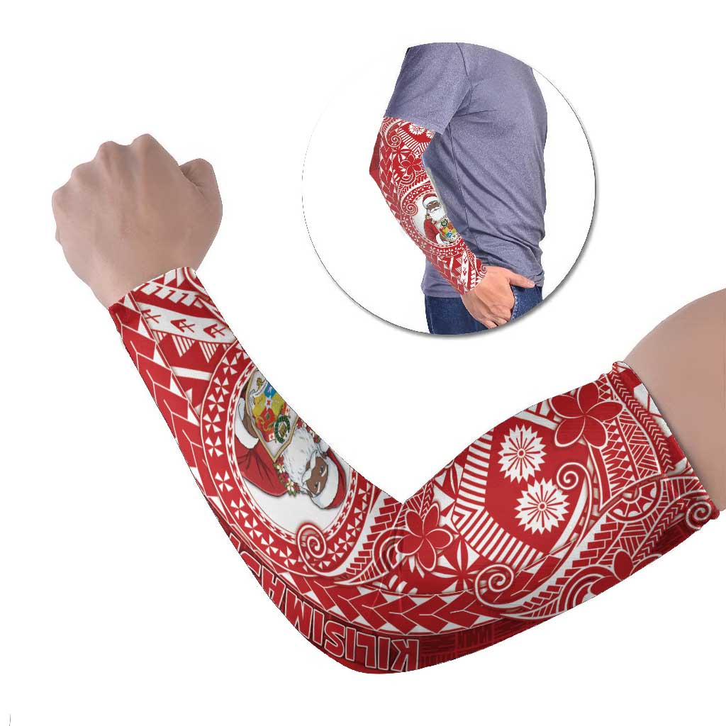 Tonga Christmas Arm Sleeves Kilisimasi Fiefia DT05 Set of 2 Red - Polynesian Pride