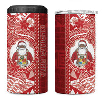 Tonga Christmas 4 in 1 Can Cooler Tumbler Kilisimasi Fiefia DT05 One Size: 16 oz Red - Polynesian Pride