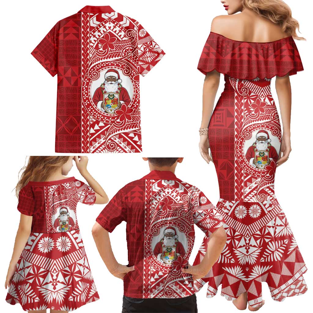 Tonga Christmas Family Matching Mermaid Dress and Hawaiian Shirt Kilisimasi Fiefia DT05 - Polynesian Pride