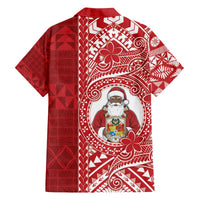 Tonga Christmas Family Matching Off The Shoulder Long Sleeve Dress and Hawaiian Shirt Kilisimasi Fiefia DT05 - Polynesian Pride