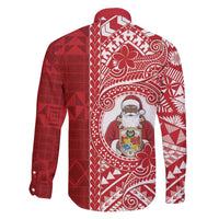 Tonga Christmas Family Matching Off The Shoulder Long Sleeve Dress and Hawaiian Shirt Kilisimasi Fiefia DT05 - Polynesian Pride