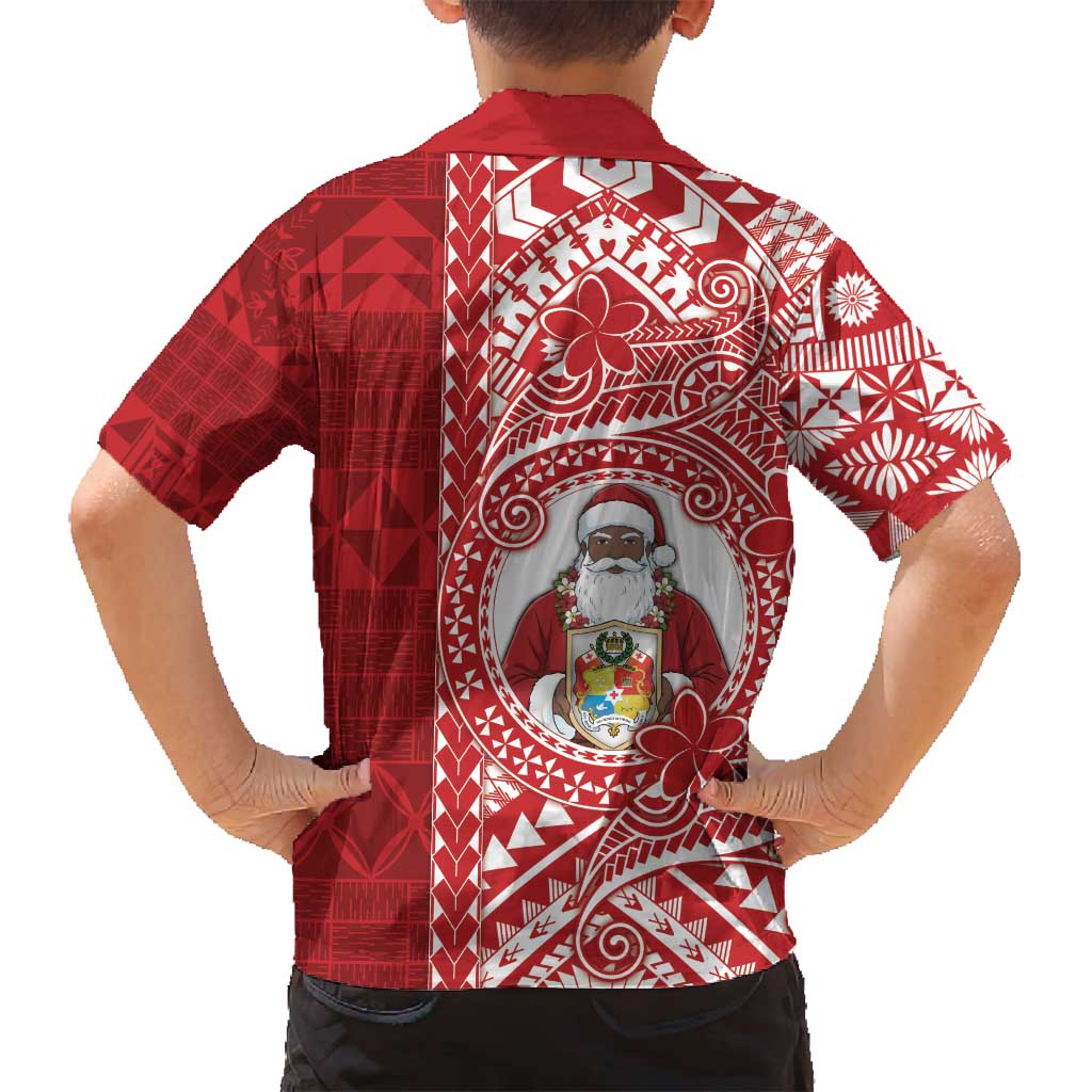 Tonga Christmas Family Matching Off Shoulder Short Dress and Hawaiian Shirt Kilisimasi Fiefia DT05 - Polynesian Pride