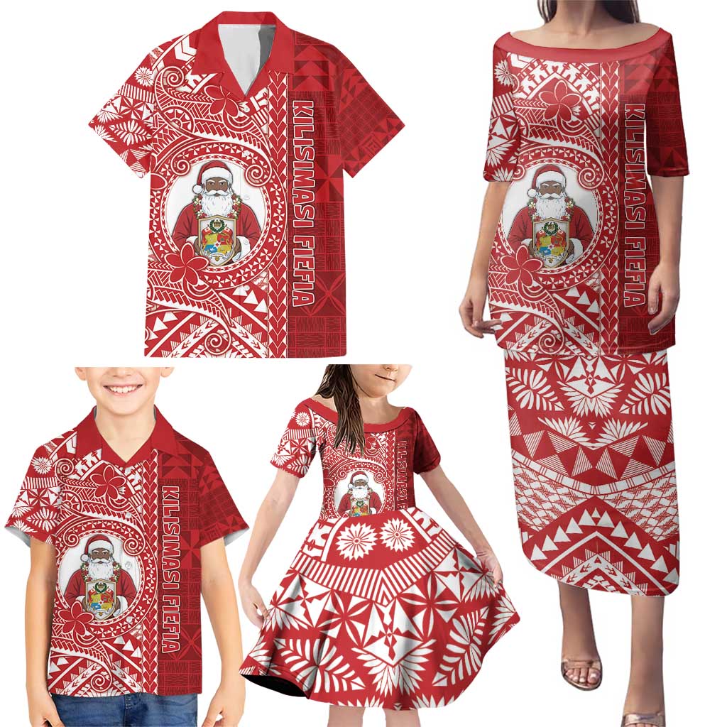 Tonga Christmas Family Matching Puletasi and Hawaiian Shirt Kilisimasi Fiefia DT05 - Polynesian Pride