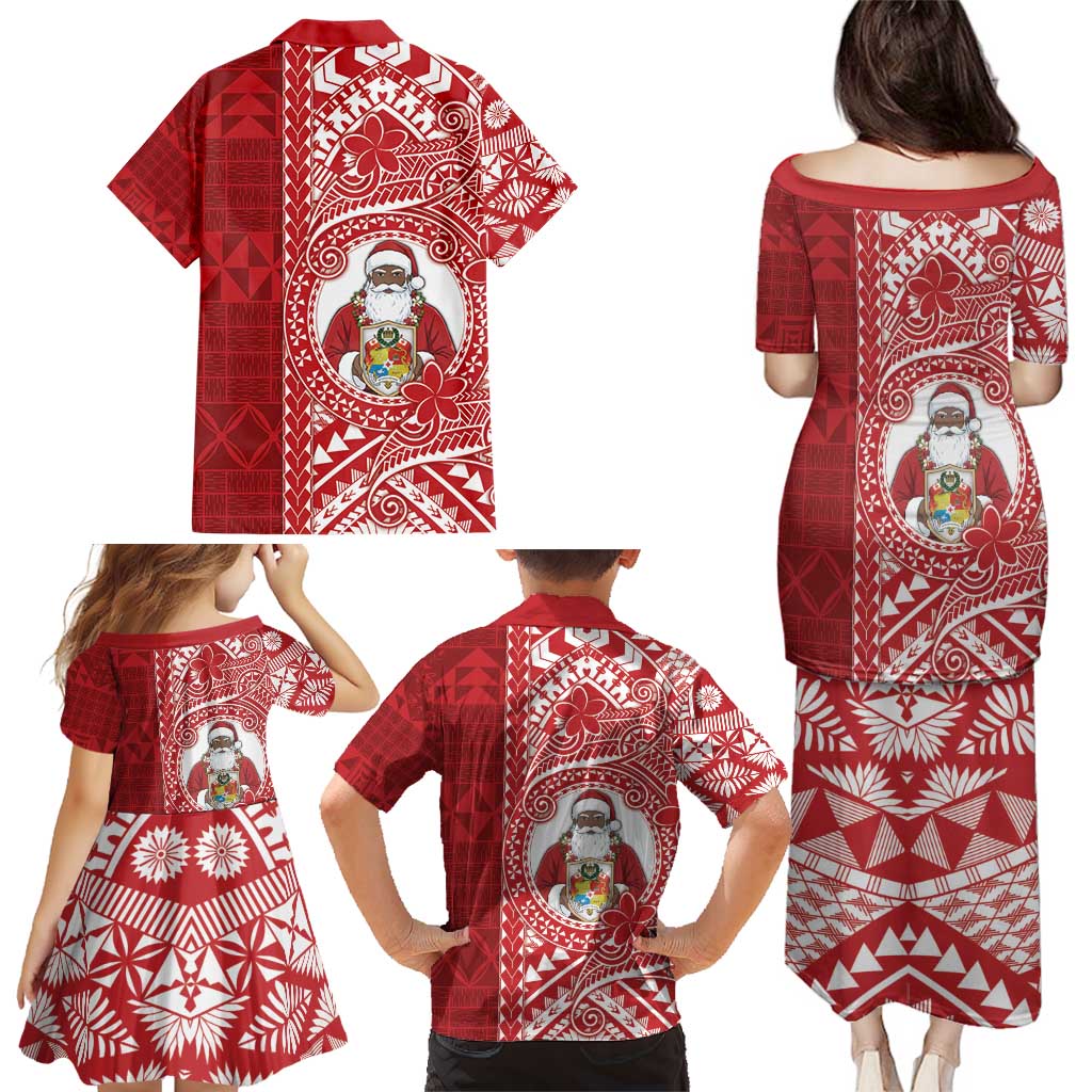 Tonga Christmas Family Matching Puletasi and Hawaiian Shirt Kilisimasi Fiefia DT05 - Polynesian Pride