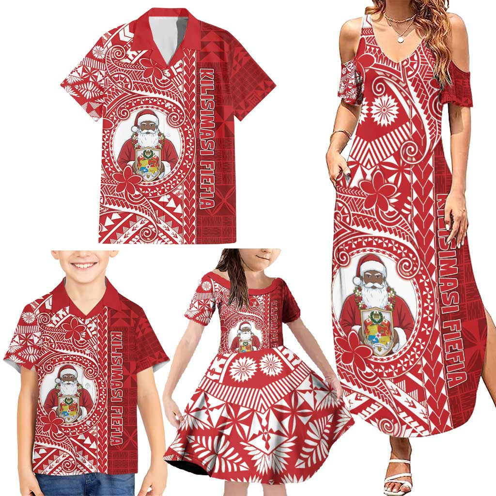 Tonga Christmas Family Matching Summer Maxi Dress and Hawaiian Shirt Kilisimasi Fiefia DT05 - Polynesian Pride