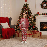 Tonga Christmas Pajama Set Kilisimasi Fiefia DT05 Kid Red - Polynesian Pride