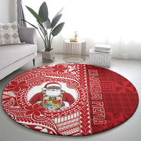 Tonga Christmas Round Carpet Kilisimasi Fiefia DT05 - Polynesian Pride