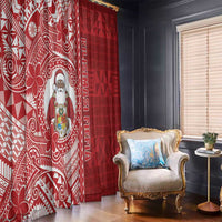 Tonga Christmas Window Curtain Kilisimasi Fiefia DT05 - Polynesian Pride