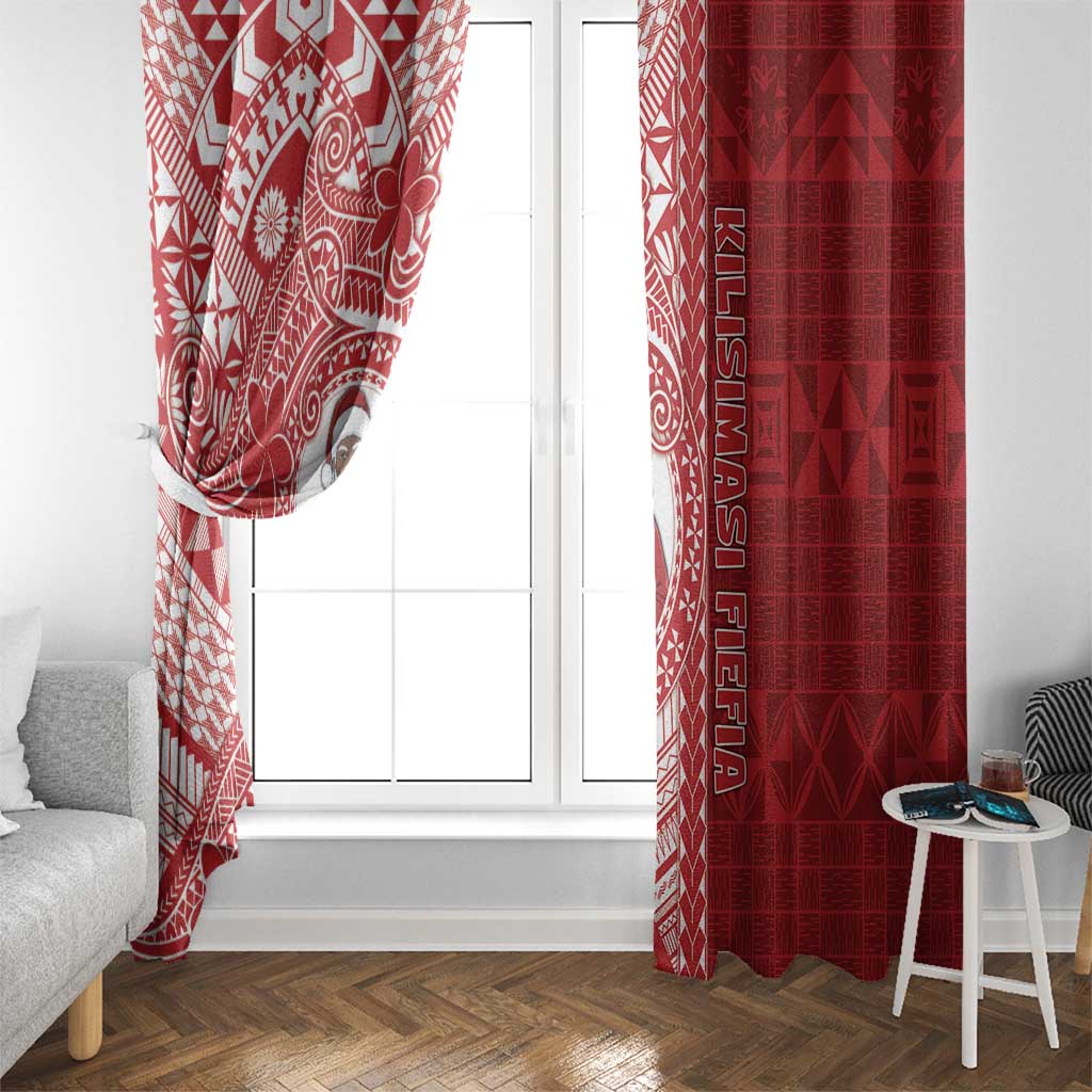 Tonga Christmas Window Curtain Kilisimasi Fiefia DT05 - Polynesian Pride