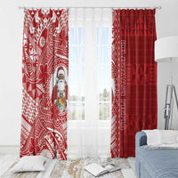 Tonga Christmas Window Curtain Kilisimasi Fiefia DT05 - Polynesian Pride