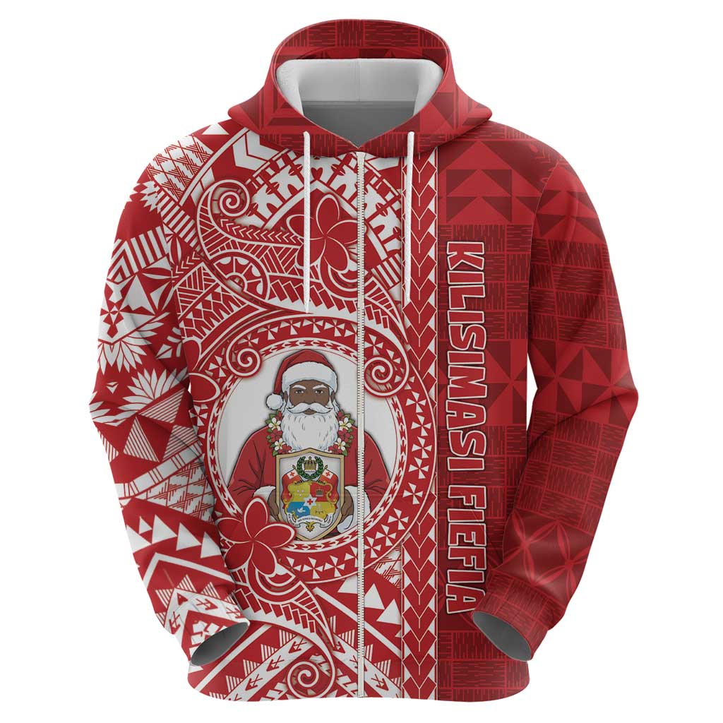 Tonga Christmas Zip Hoodie Kilisimasi Fiefia - Polynesian Pride