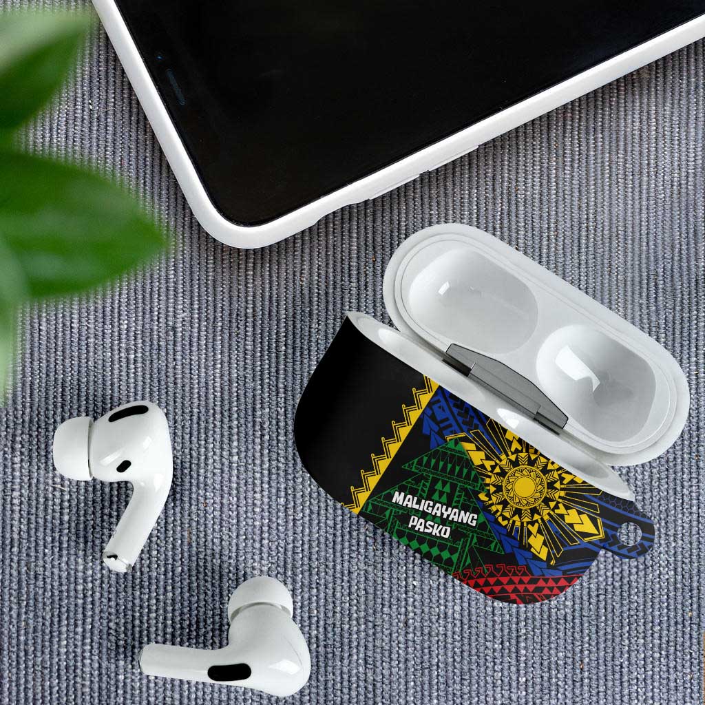 Philippines Christmas AirPods Case Xmas Tree Filipino Tribal Patterns - Polynesian Pride