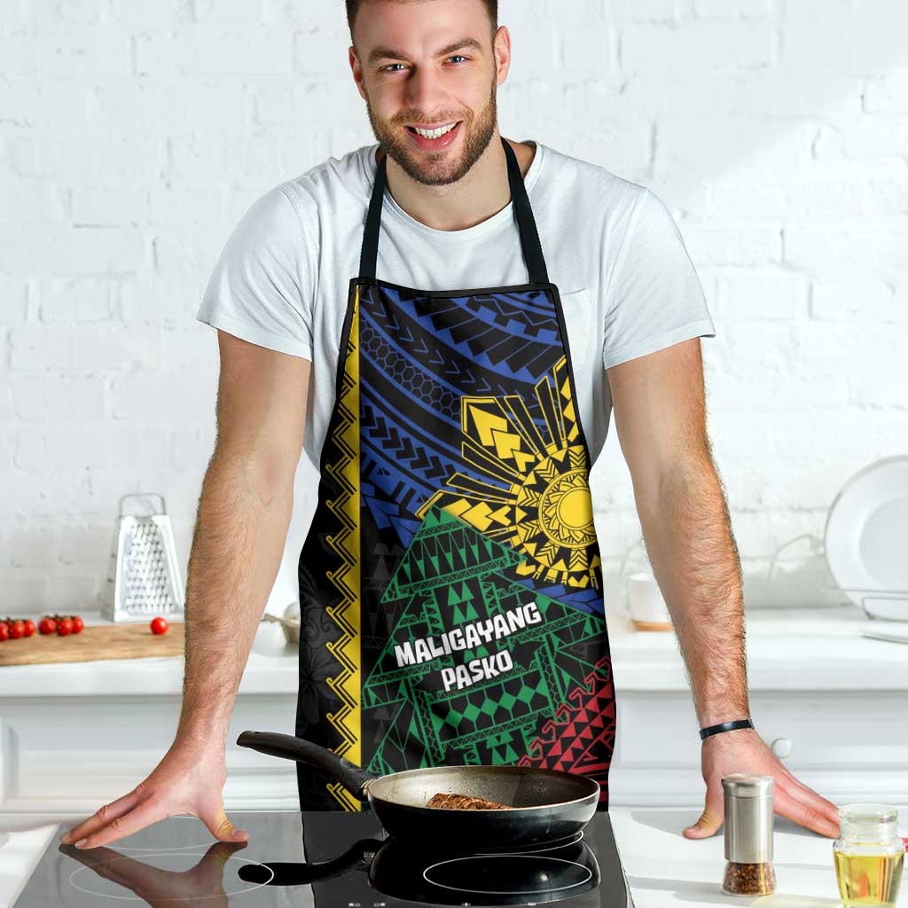 Philippines Christmas Apron Xmas Tree Filipino Tribal Patterns - Polynesian Pride