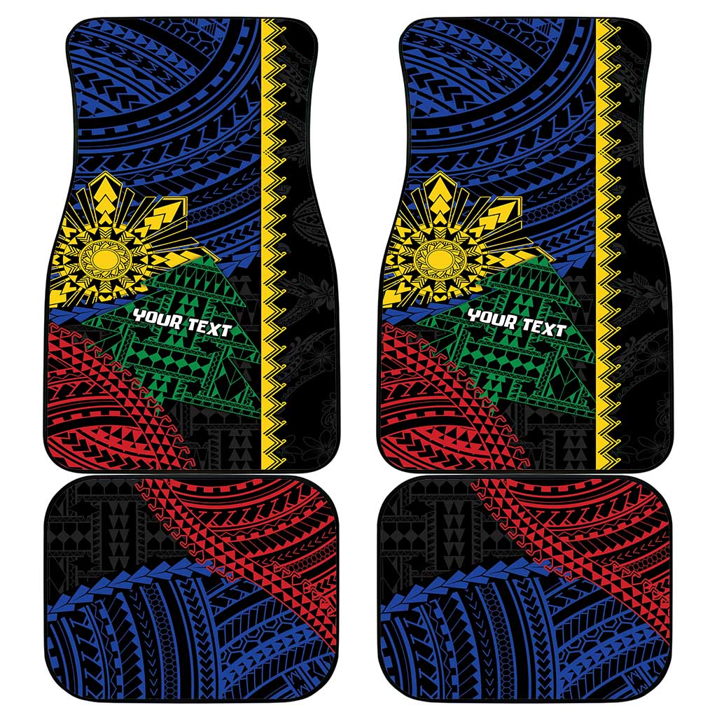 Personalised Philippines Christmas Car Mats Xmas Tree Filipino Tribal Patterns DT05 - Polynesian Pride