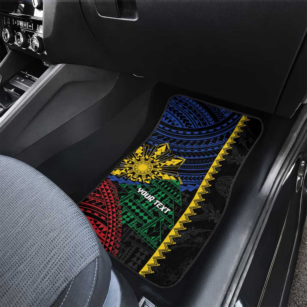 Personalised Philippines Christmas Car Mats Xmas Tree Filipino Tribal Patterns DT05 - Polynesian Pride