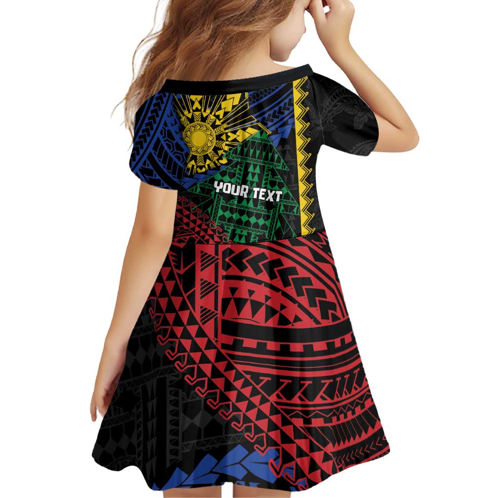 Personalised Philippines Christmas Family Matching Mermaid Dress and Hawaiian Shirt Xmas Tree Filipino Tribal Patterns DT05 - Polynesian Pride