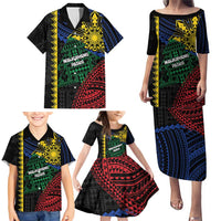 Personalised Philippines Christmas Family Matching Puletasi and Hawaiian Shirt Xmas Tree Filipino Tribal Patterns DT05 - Polynesian Pride