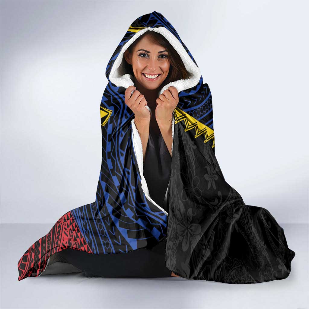 Philippines Christmas Hooded Blanket Xmas Tree Filipino Tribal Patterns DT05 - Polynesian Pride