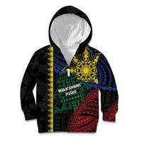 Personalised Philippines Christmas Kid Hoodie Xmas Tree Filipino Tribal Patterns - Polynesian Pride