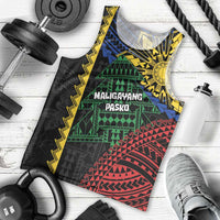 Personalised Philippines Christmas Men Tank Top Xmas Tree Filipino Tribal Patterns DT05 - Polynesian Pride