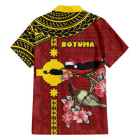 Rotuma Christmas Hawaiian Shirt Rotuma Myzomela Birds With Hibiscus Flowers DT05 - Polynesian Pride