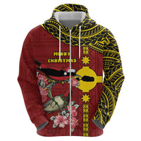 Rotuma Christmas Hoodie Rotuma Myzomela Birds With Hibiscus Flowers DT05 - Polynesian Pride