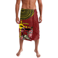 Rotuma Christmas Lavalava Rotuma Myzomela Birds With Hibiscus Flowers DT05 Red - Polynesian Pride