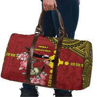 Rotuma Christmas Travel Bag Rotuma Myzomela Birds With Hibiscus Flowers DT05 - Polynesian Pride