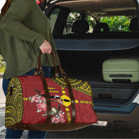 Rotuma Christmas Travel Bag Rotuma Myzomela Birds With Hibiscus Flowers DT05 - Polynesian Pride
