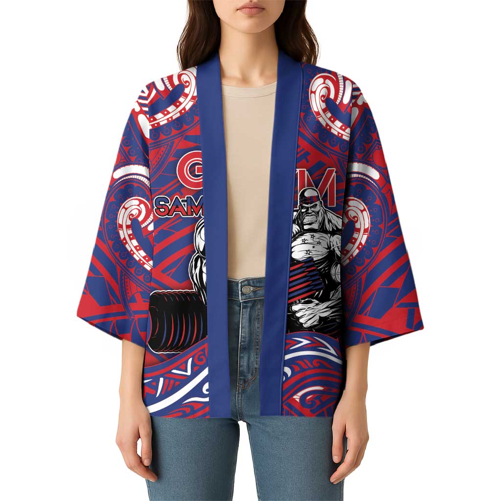 Personalised Samoa Gym Kimono Muscle Samoan Tribal Waves - Polynesian Pride