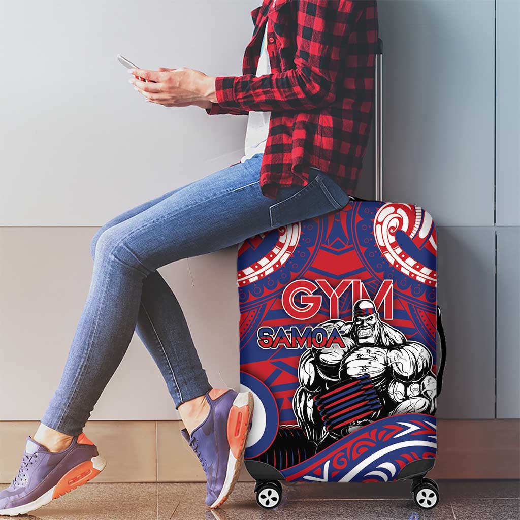 Samoa Gym Luggage Cover Muscle Samoan Tribal Waves DT05 - Polynesian Pride