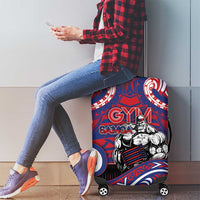 Samoa Gym Luggage Cover Muscle Samoan Tribal Waves DT05 - Polynesian Pride