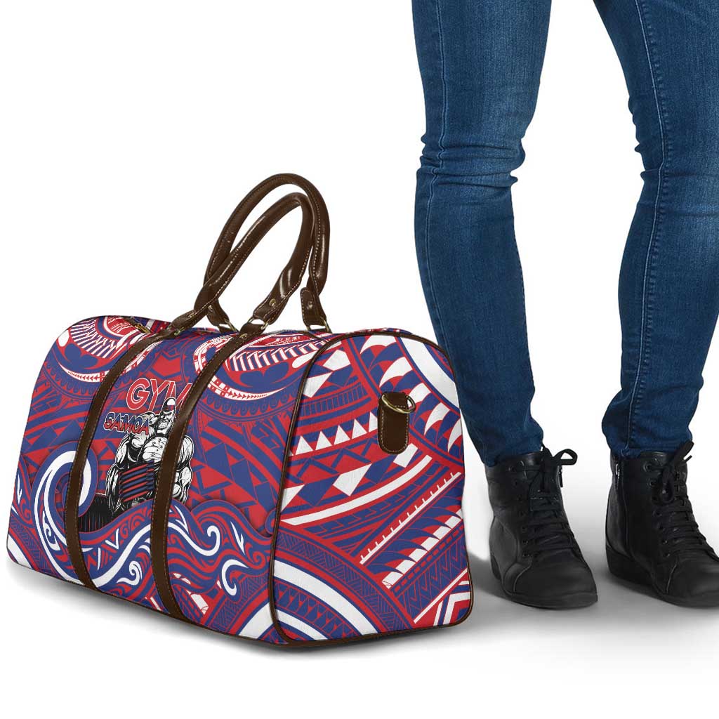 Samoa Gym Travel Bag Muscle Samoan Tribal Waves DT05 - Polynesian Pride