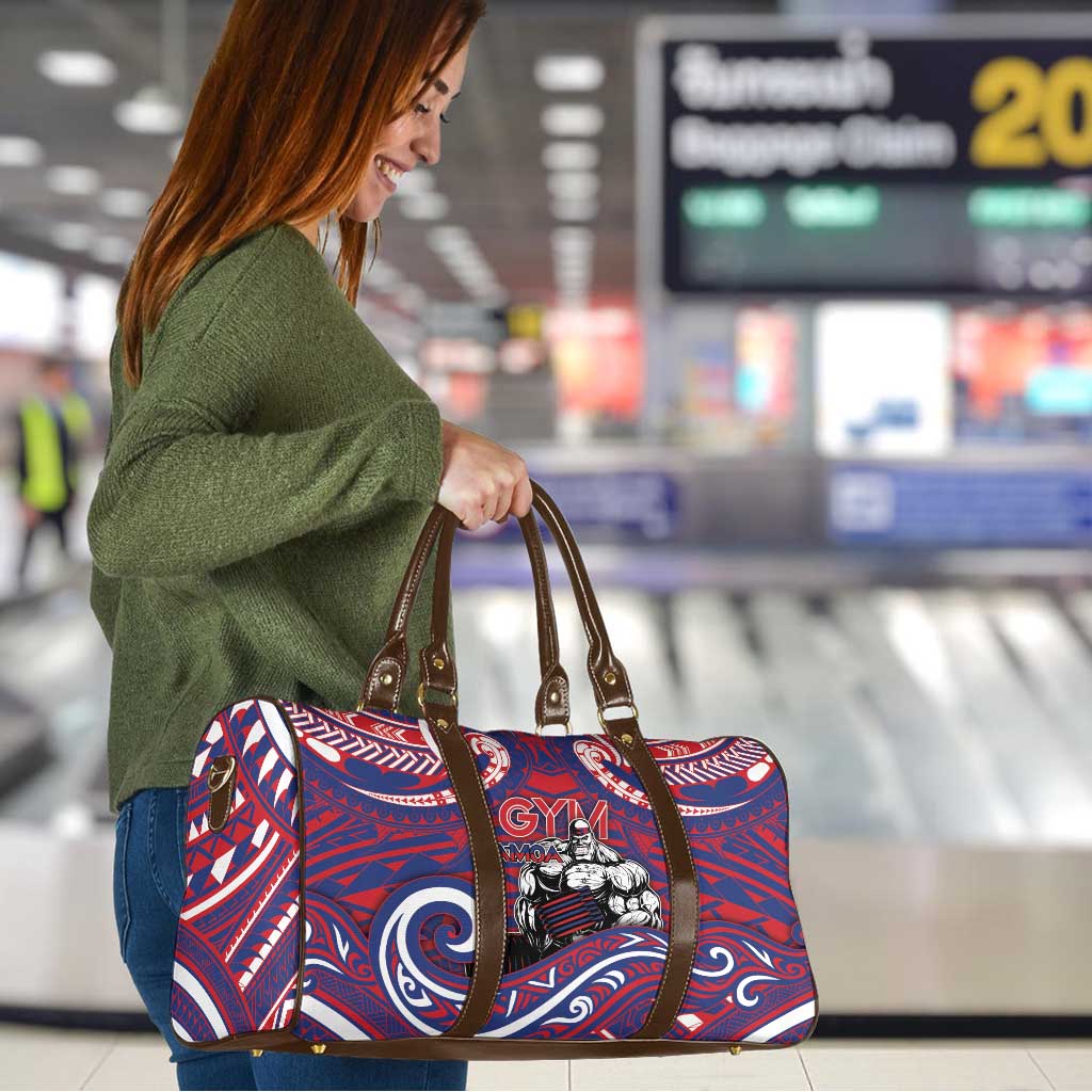 Samoa Gym Travel Bag Muscle Samoan Tribal Waves DT05 - Polynesian Pride