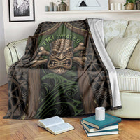 Hawaii Tiki Pirates Blanket Kakau Pattern Polynesian Style