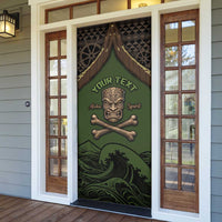 Personalised Hawaii Tiki Pirates Door Cover Kakau Pattern Polynesian Style DT05 - Polynesian Pride