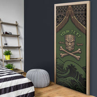 Personalised Hawaii Tiki Pirates Door Cover Kakau Pattern Polynesian Style DT05 - Polynesian Pride
