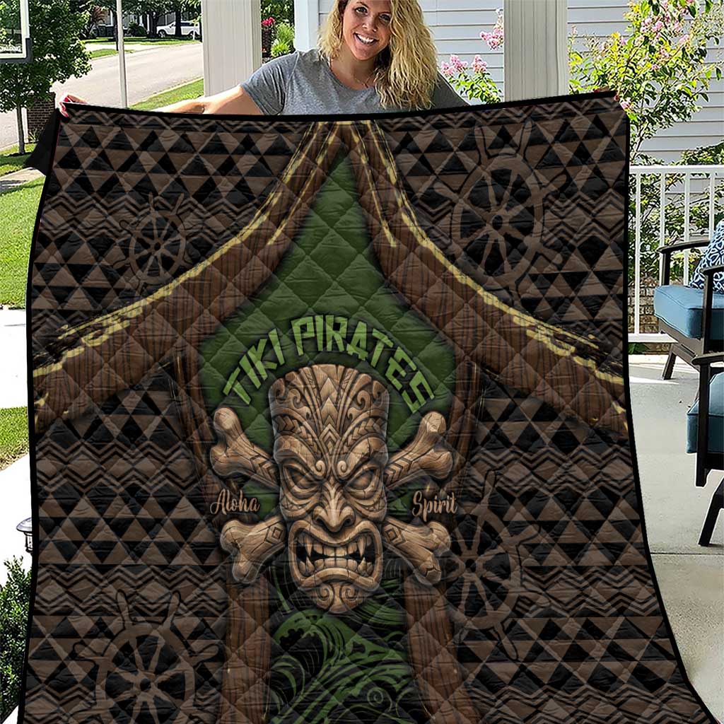 Hawaii Tiki Pirates Quilt Kakau Pattern Polynesian Style