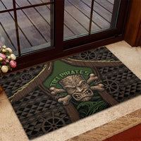 Hawaii Tiki Pirates Rubber Doormat Kakau Pattern Polynesian Style