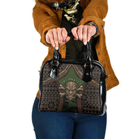 Hawaii Tiki Pirates Shoulder Handbag Kakau Pattern Polynesian Style