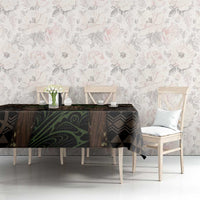 Hawaii Tiki Pirates Tablecloth Kakau Pattern Polynesian Style