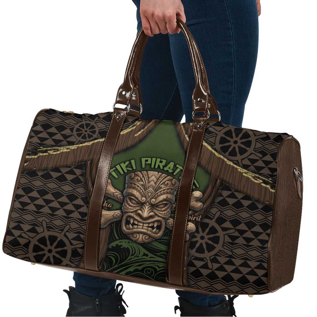 Hawaii Tiki Pirates Travel Bag Kakau Pattern Polynesian Style
