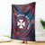 Wallis And Futuna Blanket Hibiscus Polynesian Tribal Pattern