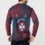 Personalised Wallis And Futuna Button Sweatshirt Hibiscus Polynesian Tribal Pattern