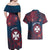 Personalised Wallis And Futuna Couples Matching Off Shoulder Maxi Dress and Hawaiian Shirt Hibiscus Polynesian Tribal Pattern