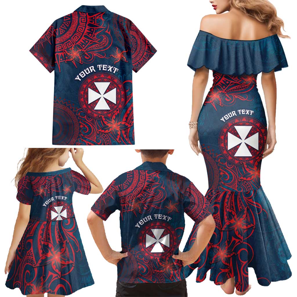 Personalised Wallis And Futuna Family Matching Mermaid Dress and Hawaiian Shirt Hibiscus Polynesian Tribal Pattern DT05 - Polynesian Pride